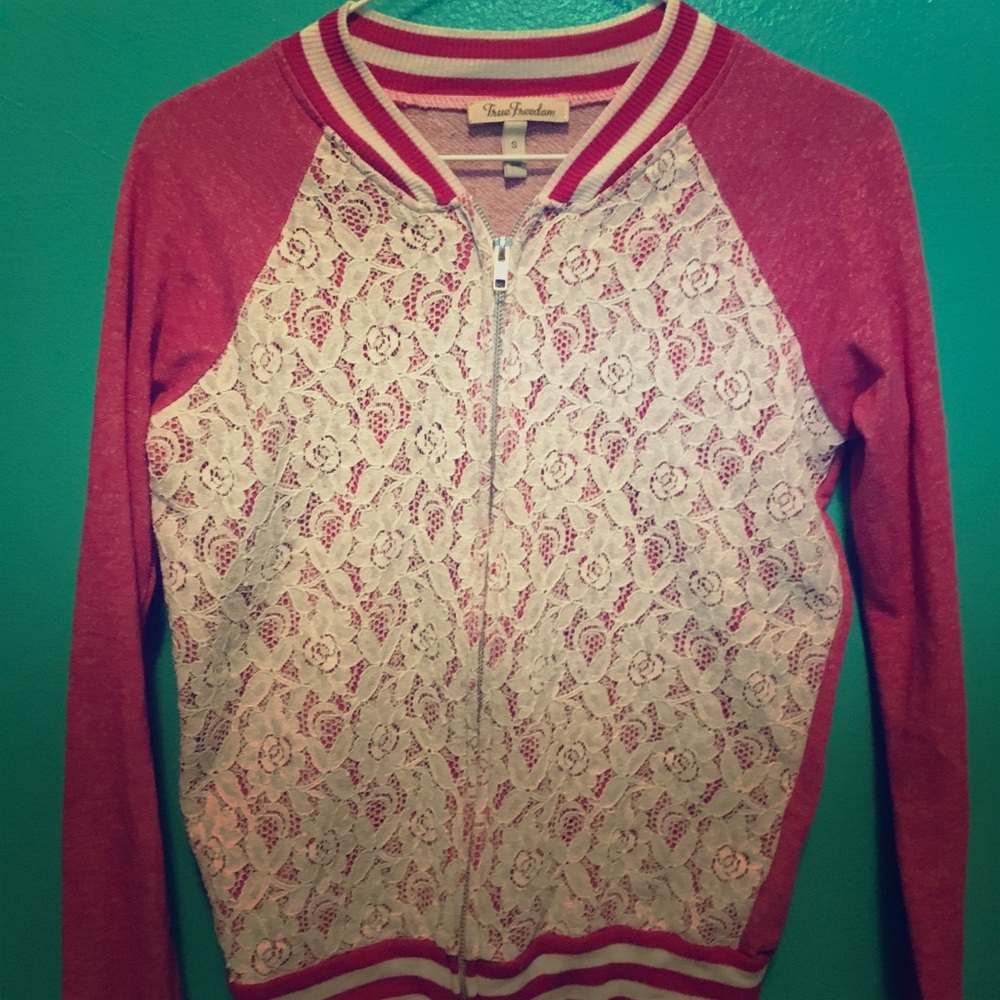 Pink floral jacket